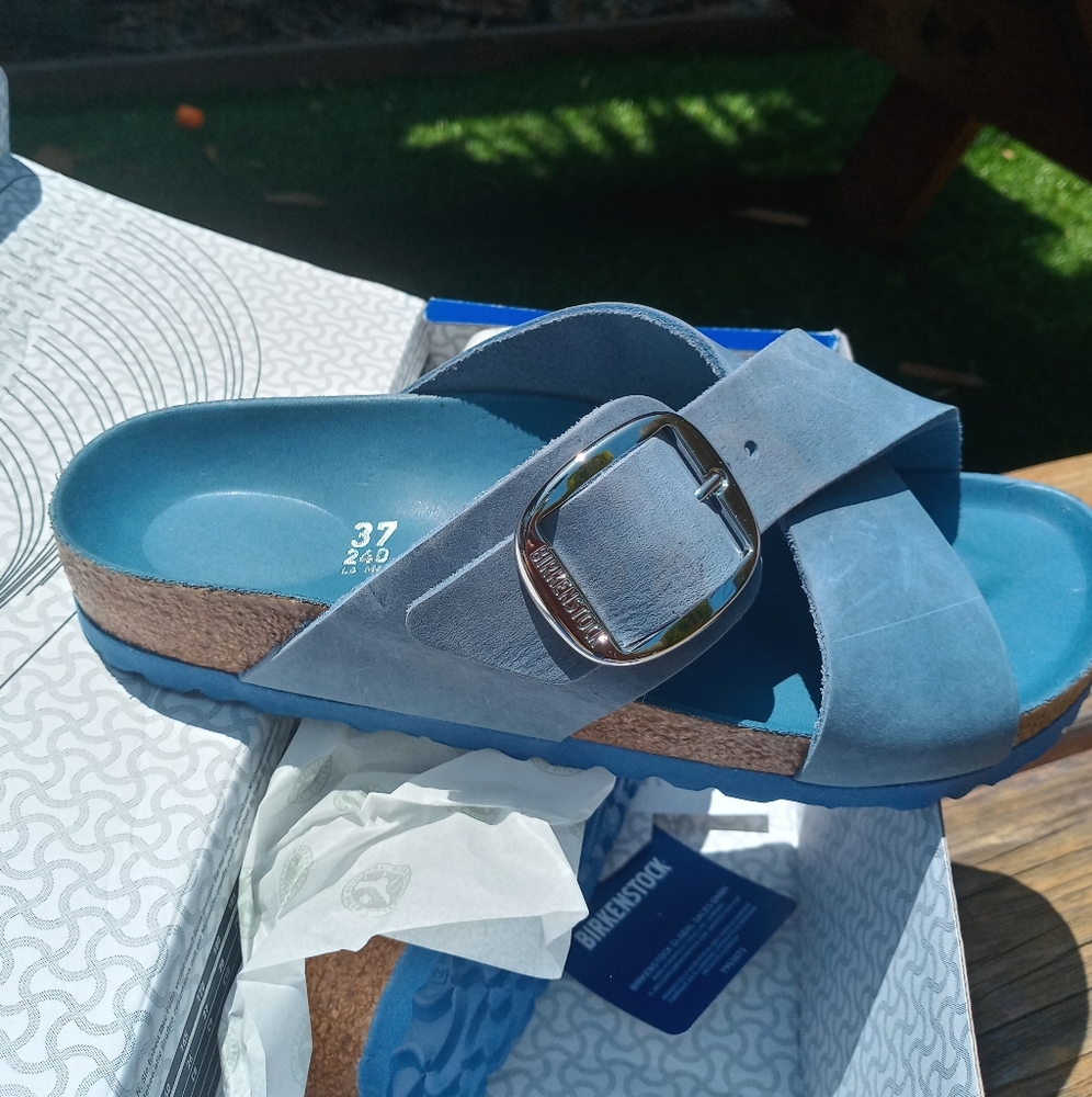 Birkenstock Sienna Big Buckle Blue 37